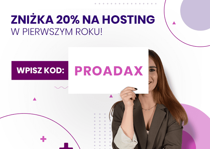 zniżka na hosting od Proadax