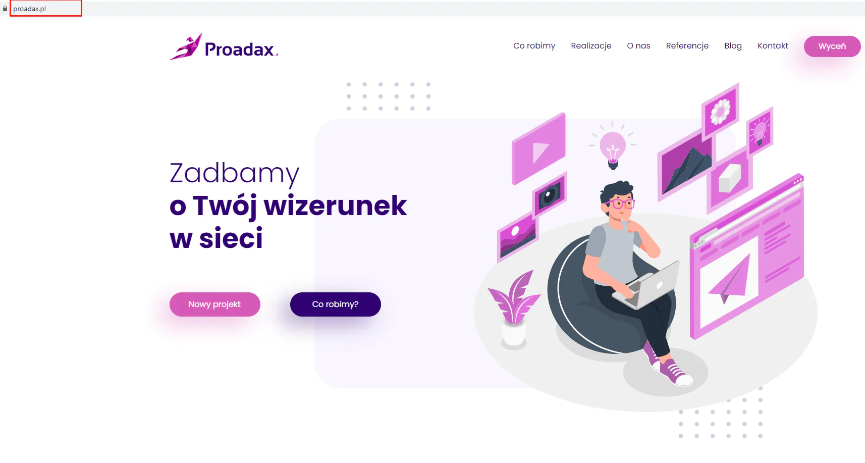 proadax - domena-adres strony