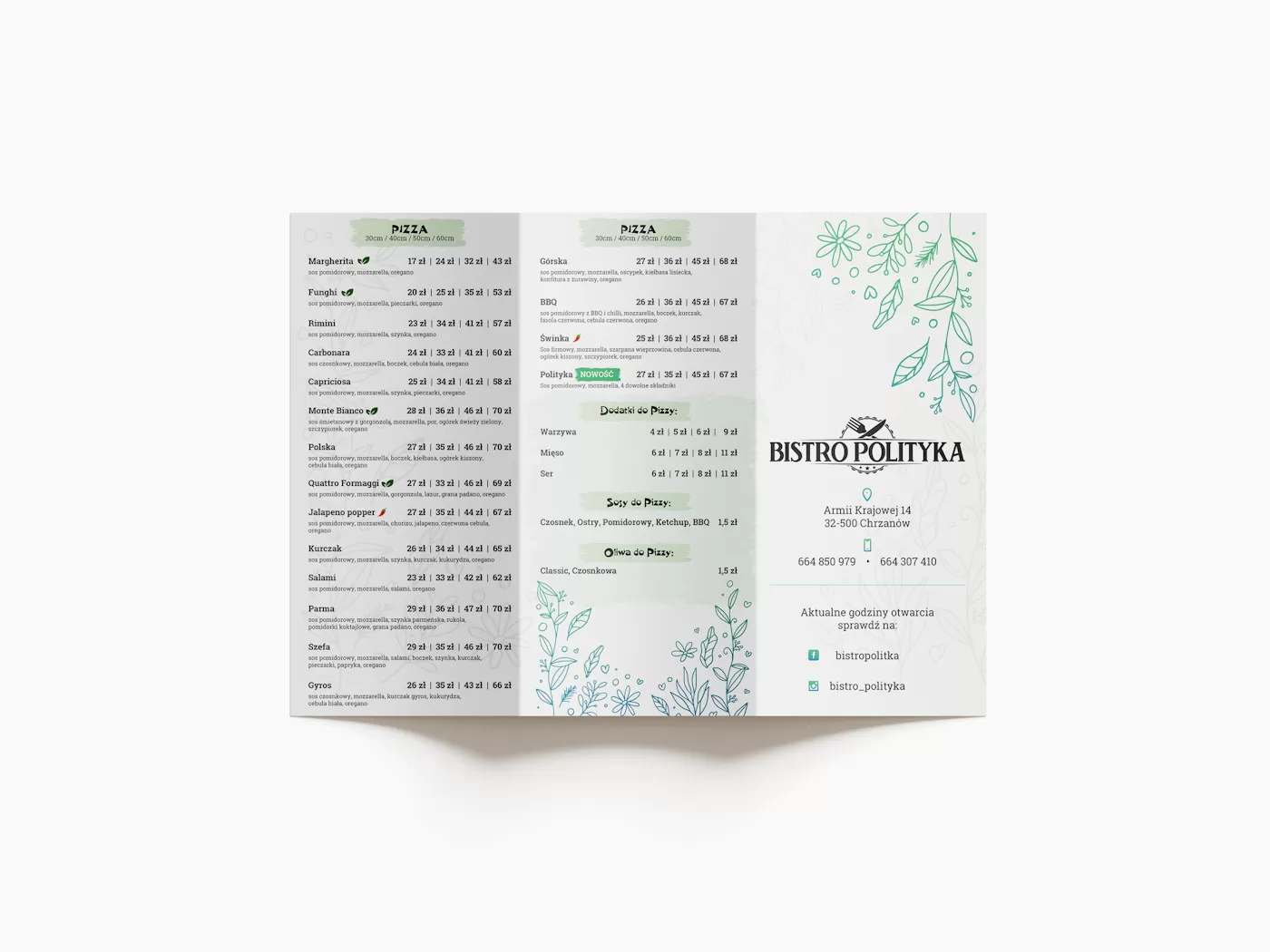 ulotki zator, materiały reklamowe zator, projekt ulotek