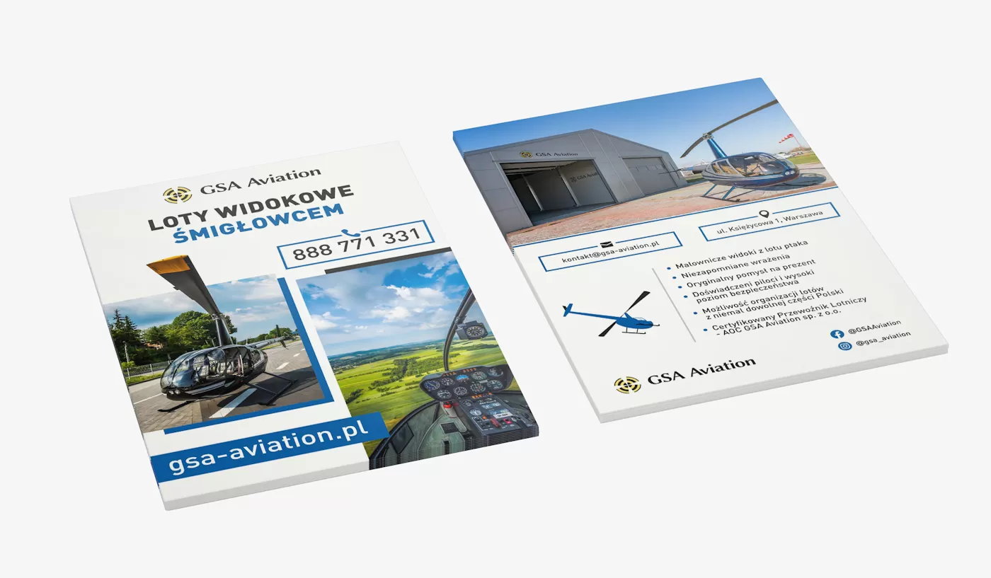 ulotki zator, materiały reklamowe zator, projekt ulotek