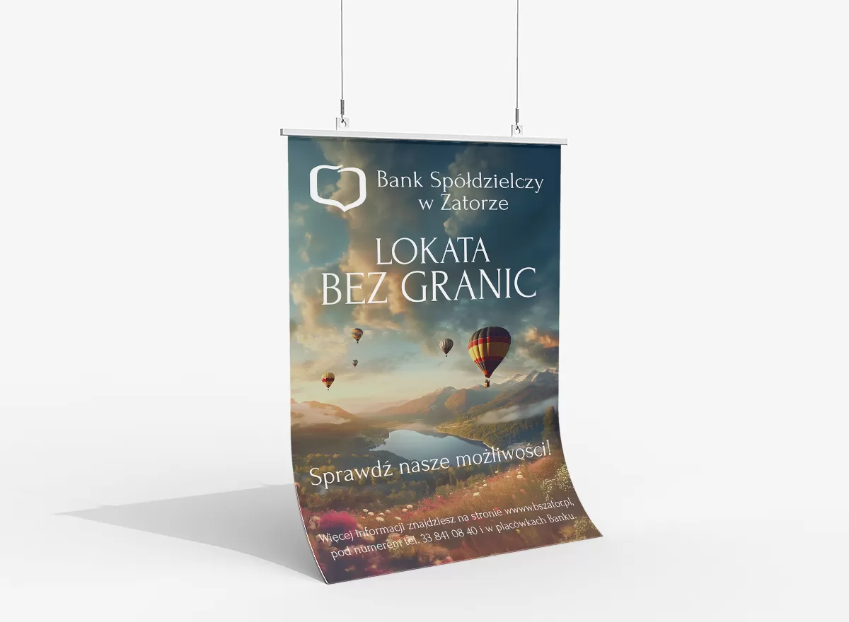 plakaty zator, projekt graficzny plakatu zator. materiały reklamowe zator
