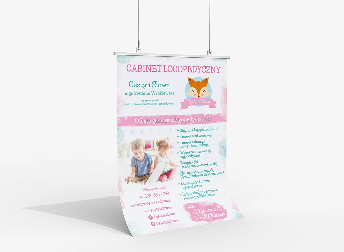 plakaty zator, projekt graficzny plakatu zator. materiały reklamowe zator