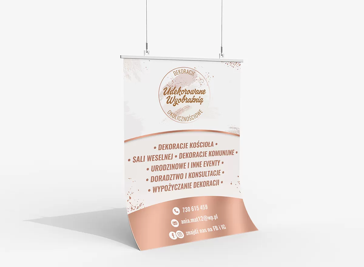 plakaty zator, projekt graficzny plakatu zator. materiały reklamowe zator