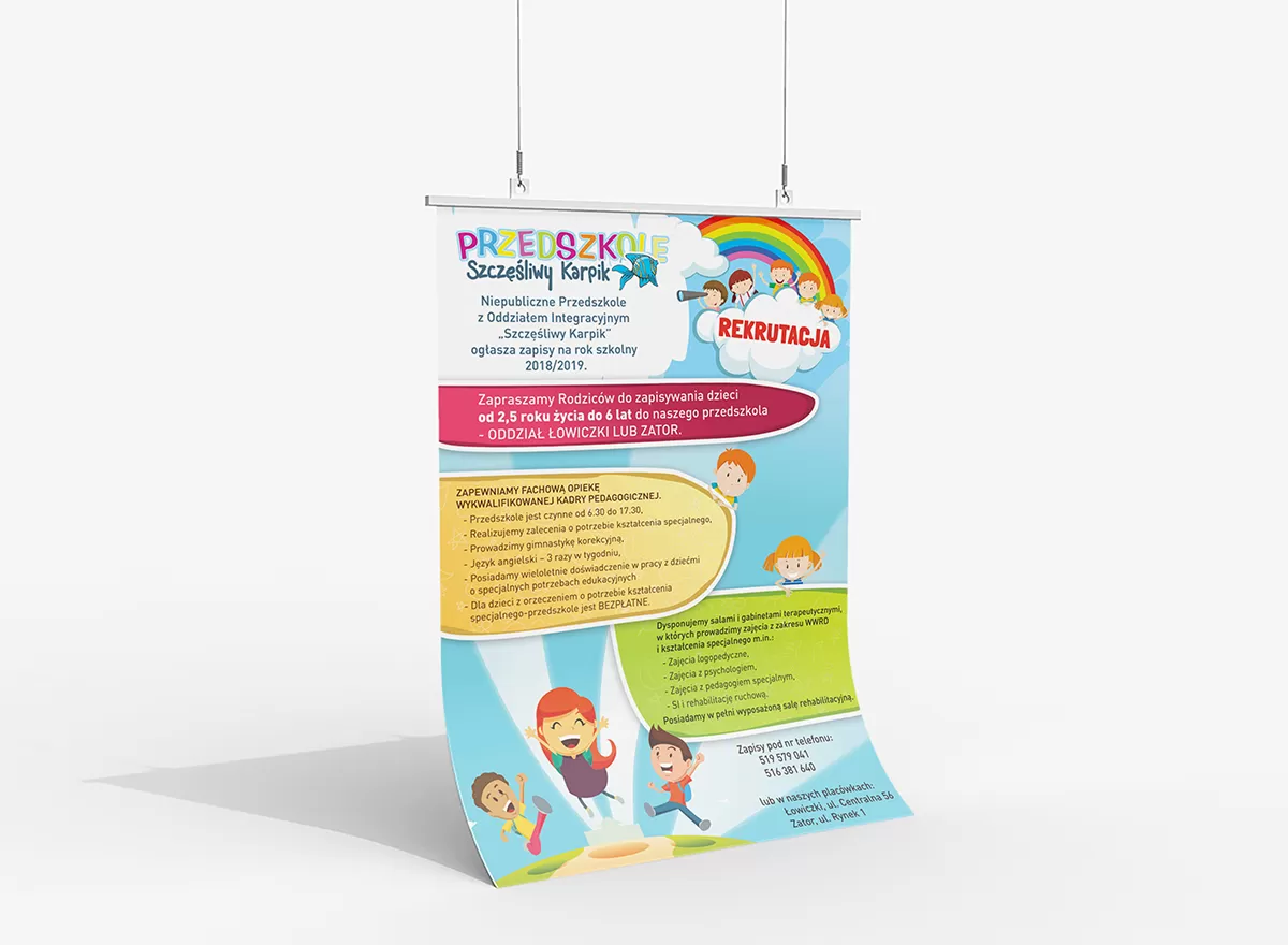 plakaty zator, projekt graficzny plakatu zator. materiały reklamowe zator